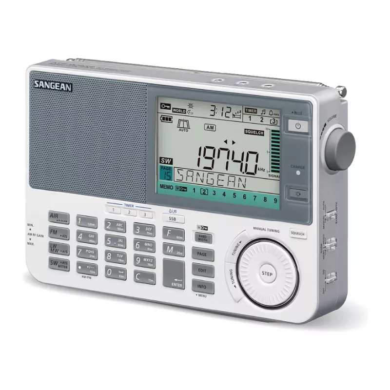 Radio portatile Sangean ATS-909 X2 — bianca — sintonizzatore digitale AM FM SW
