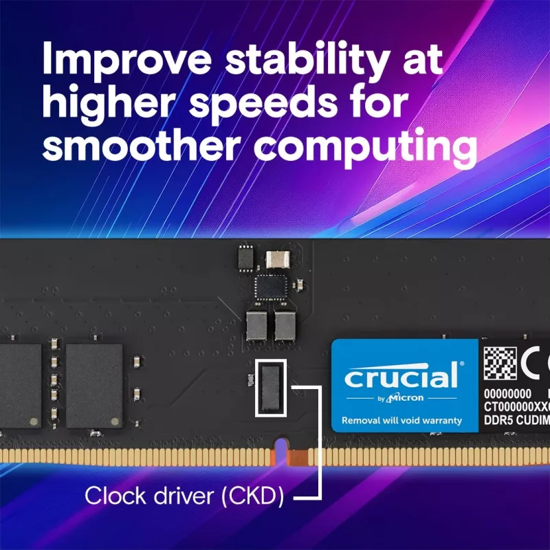 Memoria DDR5 16GB/6400 CL52 CUDIMM