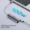 Hub USB-C Unitek D1122A01 con 2x HDMI 4K e 100W Power Delivery