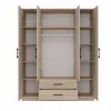 Armadio Topeshop ROMANA 160 SON 11 ripiani 4 ante rovere