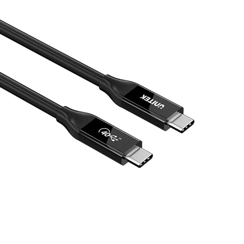 Cavo USB-C Unitek C14100ABK01-2M – 2 m, 100 W Power Delivery, 40 Gbit/s dati