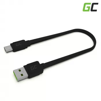 Cavo USB-A a USB-C Green Cell KABGC03 — 0,25 m, nero, 480 Mbit/s