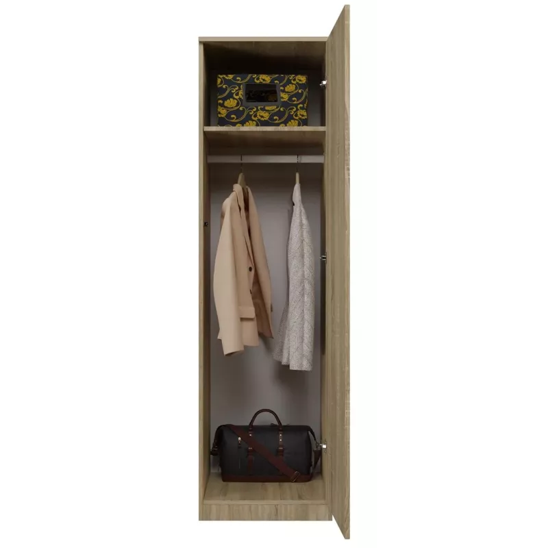 Armadio Topeshop SD-50 SON KPL 5 ripiani 1 anta rovere