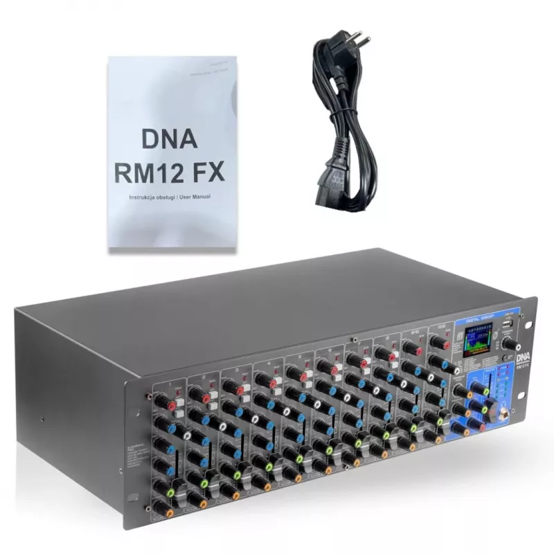 RM12 FX - mixer analogico con Bluetooth DSP EQ MP3 Phantom, 12 canali