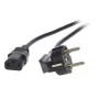 EFB-Elektronik cavo di alimentazione spina Schuko 90° - C13 180° nero 2,0 m, 3 x 0,75 mm²
