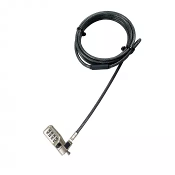 Cavo di sicurezza DICOTA D31933 antracite 2m lucchetto a combinazione