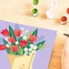 Set colora per numeri Ravensburger CreArt - Quadro bouquet di tulipani, Modello 25518