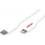 ROLINE cavo USB di sincronizzazione e ricarica, Type-C / connettore 8pin, bianco, 1 m