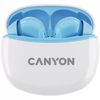 Canyon TWS-5 CNS-TWS5BL Cuffie – True Wireless – Bluetooth 5.3 – In-Ear – Custodia di ricarica USB-C – Controllo touch – fino a 38h di autonomia – Nero