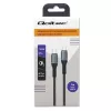 Cavo Qoltec USB 2.0 Type-C a USB 2.0 Type-C 100W QC 3.0 PD 1m nero