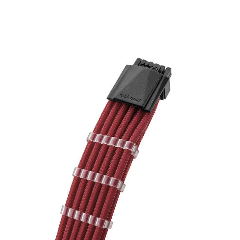 CableMod C-Series PRO ModMesh cavo 12VHPWR su 3x PCI-e per Corsair - 60 cm, rosso scuro