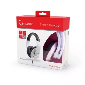 Cuffie stereo WHITE/MHS-001-GW Gembird