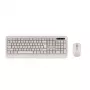 Set tastiera e mouse wireless Tellur TLL491171 con ricevitore Nano-USB, crema