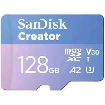 SanDisk Creator - scheda di memoria flash (adattatore microSDXC-a-SD incluso)