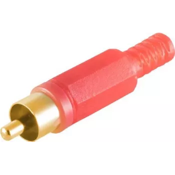 Connettore RCA ShiverPeaks 51400-RG — rosso, contatti dorati