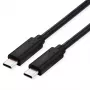 ROLINE cavo USB4 Gen 3x2 USB-C - USB-C, 40 Gbit/s, 100 W, 0,5 m, nero, 11.02.9091