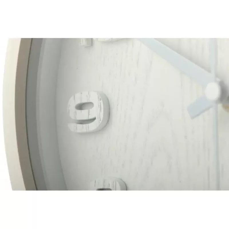 NeXtime orologio da parete 5192wi Wood Wood Small 22x20 cm, bianco
