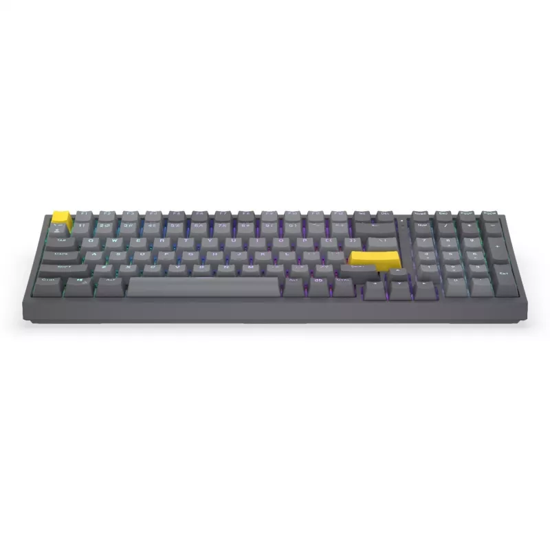 Celeris 1800, tastiera gaming grigia, layout US, ENDORFY Yellow di Gateron