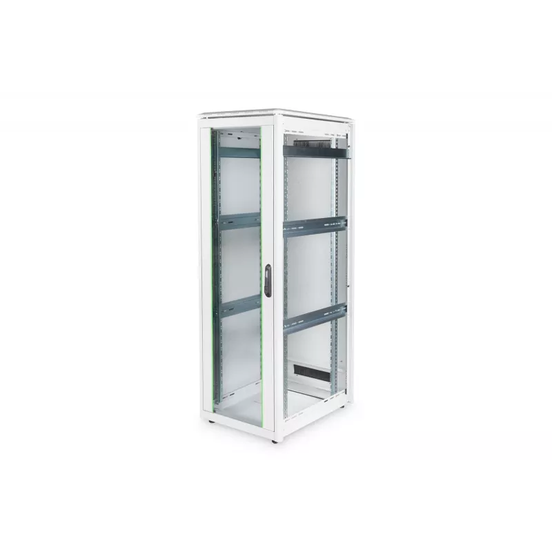 DIGITUS 36HE Unique armadio di rete 600x800mm porta in vetro grigio