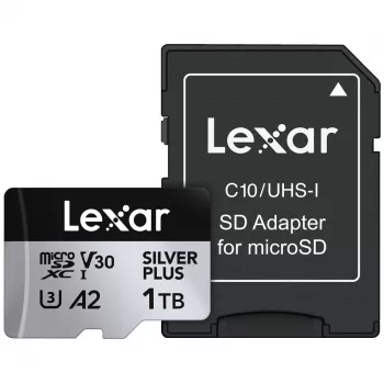 Memoria flash Lexar 1TB UHS-I MicroSDXC SILVER PLUS