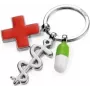 Portachiavi TROIKA GET WELL multicolore argento metallo 60 mm