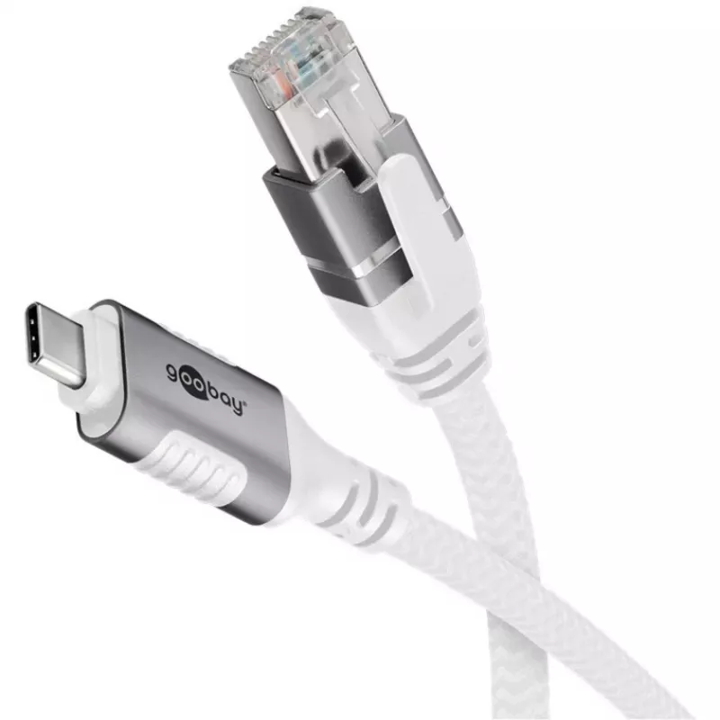 Goobay 74177 - Adattatore di rete cavo USB 3.1 Type-C Gigabit Ethernet 3 m - Scheda di rete - 1.000 Mbps (74177)