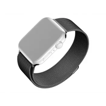 Cinturino in mesh di ricambio per Apple Watch di FIXED — compatibile con 42/44/45/46/49 mm (nero)