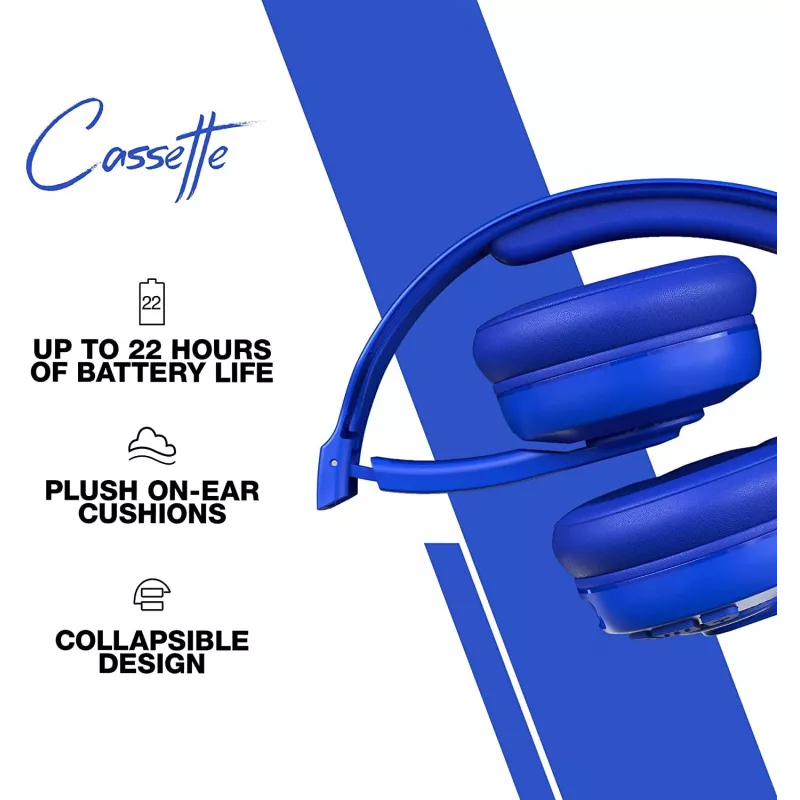 Skullcandy | Cuffie wireless | Cassette | Wireless/Con cavo | On-Ear | Microfono | Wireless | blu