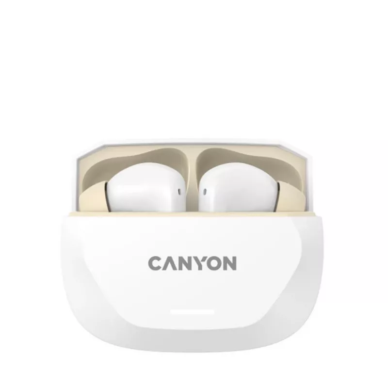 Cuffie CANYON HEXAGON 7 TWS ANC+ENC Ricarica wireless Bianco Beige
