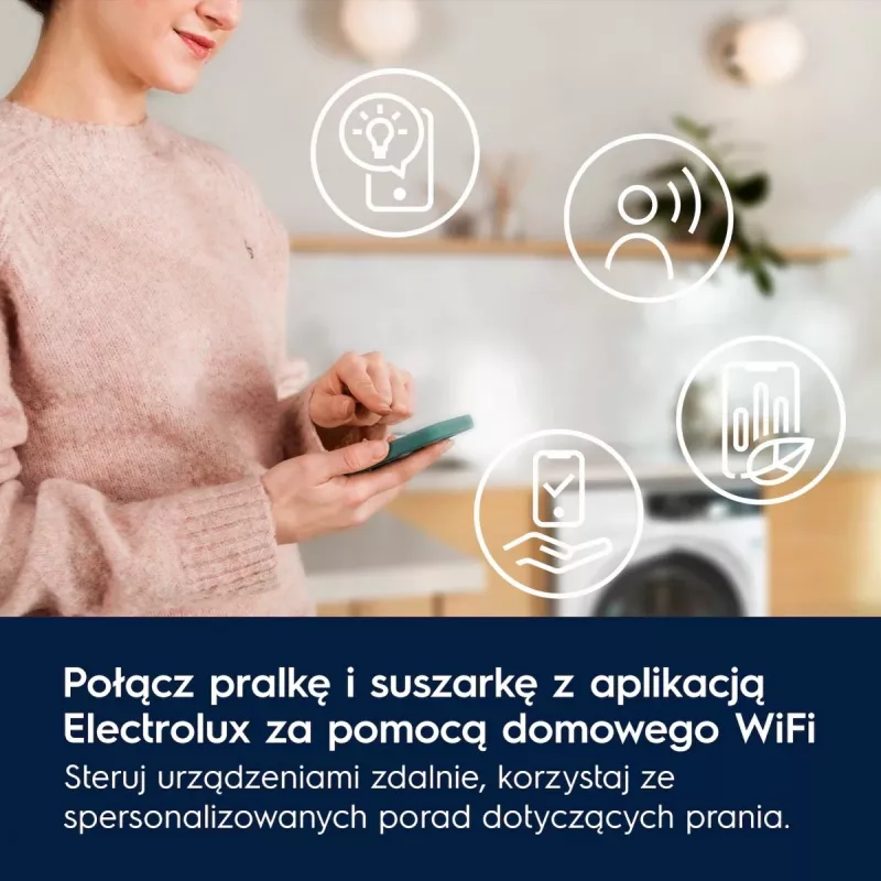 Asciugatrice Electrolux EW7D585UCP 8 kg pompa di calore, asciugatura a condensazione