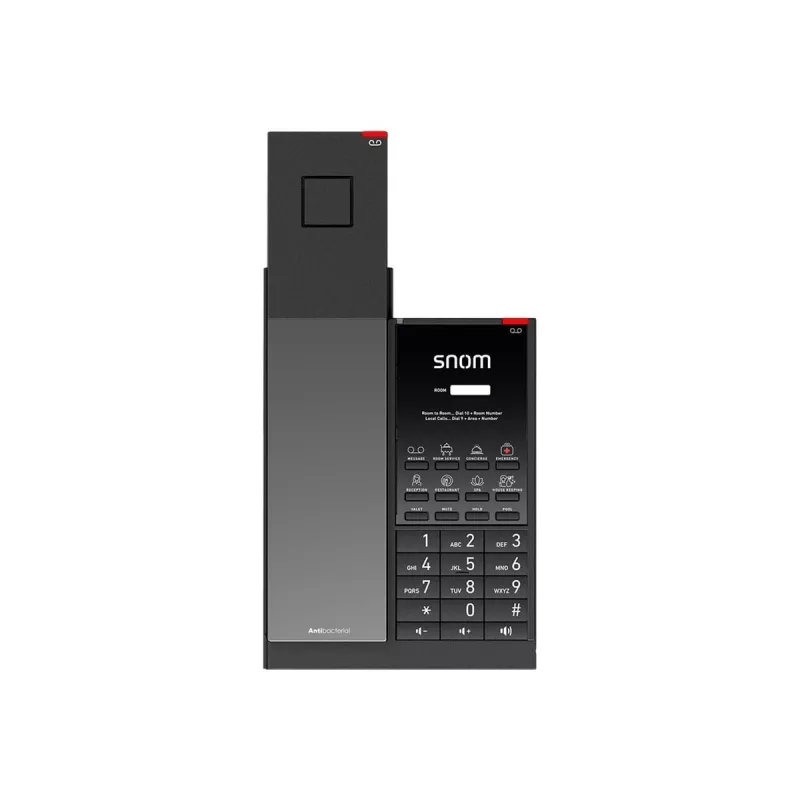 Snom HD351W telefono IP DECT, ricevitore cordless, antibatterico, PoE, nero