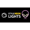 Lampada da tavolo MANTA SNL86PK Style Neon Lights UFO rosa – lampada neon decorativa rosa