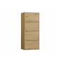 Comodino ALMA, antracite/rovere artisan