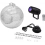 Set palla da discoteca LED EUROLITE 20000562 — palla a specchio da 30 cm con motore e illuminazione LED integrata