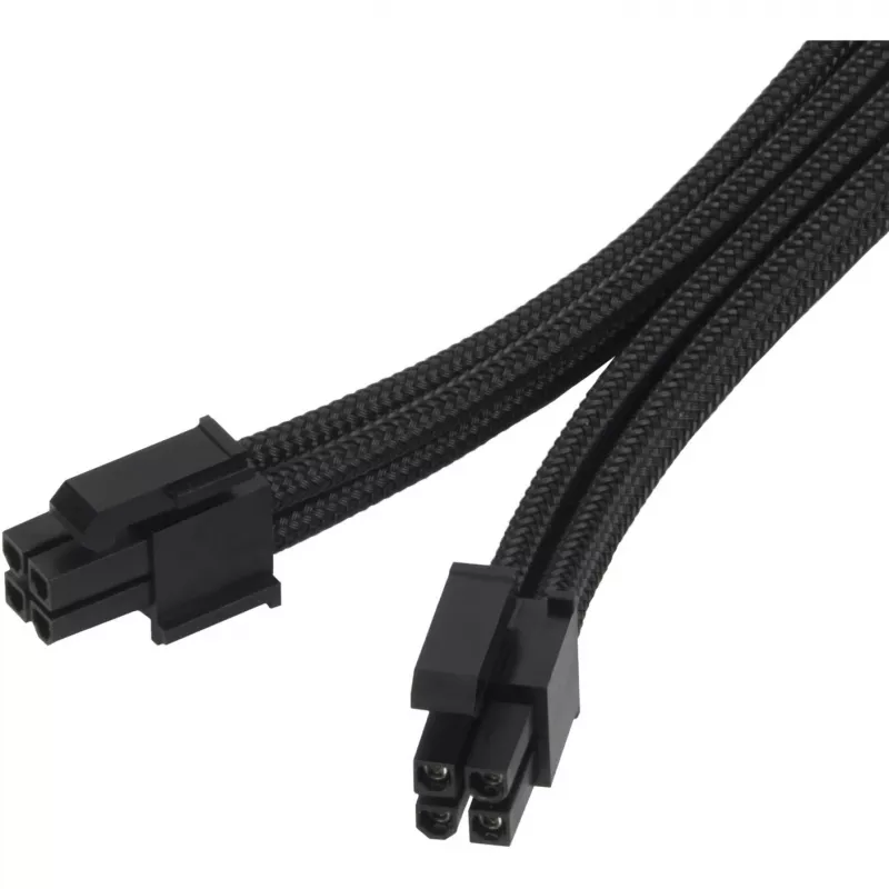 SilverStone SST-PP07E-EPS8B cavo di prolunga EPS 8 pin a EPS/ATX 4+4 pin, 30 cm, nero