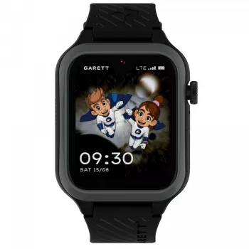 Smartwatch Garett Kids Essa 2 4G nero — orologio GPS per bambini con connettività 4G