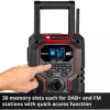 Radio portatile EINHELL TE-CR 18 Li DAB+ FM Bluetooth USB, a batteria (compatibile TE-CR 18 Li)