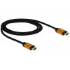Cavo HDMI DeLOCK 85727 1m Type-A maschio su maschio nero oro