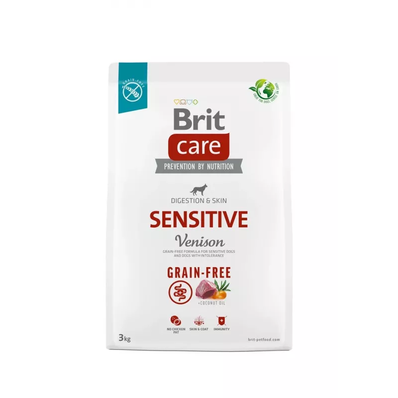 Brit Care Grain-free Sensitive Venison cibo secco per cani 3 kg