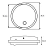 Lampada LED con sensore PIR MACLEAN MCE525 W — lampada LED da esterno con sensore di movimento
