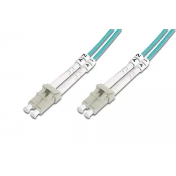 Cavo patch in fibra ottica multimodale OM3 LC/LC 15m Digitus