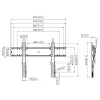 Vogels PFW 6810 supporto a parete per 55-80 pollici, max. 75 kg, nero