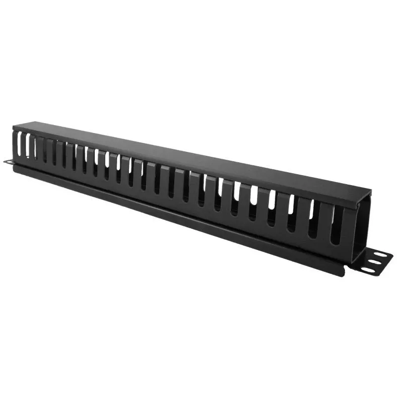Organizer da parete per cavi Alantec PK008 1U nero metallo/plastica