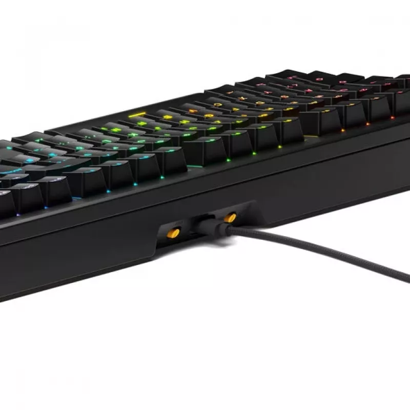 Tastiera meccanica gaming GLORIOUS GMMK 3 100% Pre-Built ISO (DE) con switch Fox, nero