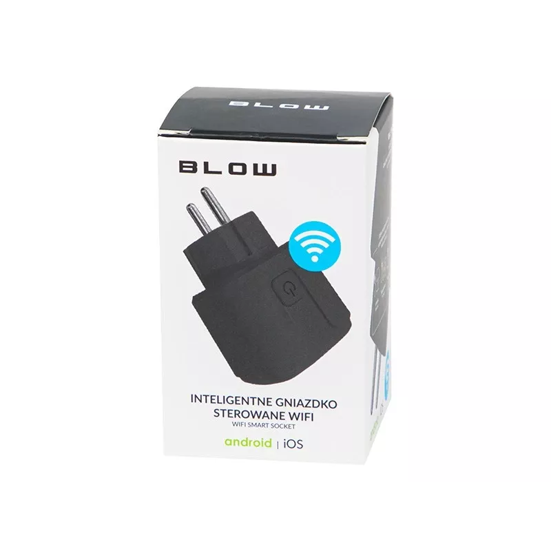 Presa smart BLOW TUYA V3 controllata via WLAN 16A, presa singola, ON/OFF remoto