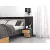Comodino Topeshop M2 ANTRACYT/ARTISAN 2 cassetti antracite rovere legno