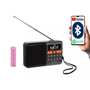 Radio analogica portatile AM/FM Bluetooth BLOW RA18 con sintonizzatore FM e connettività Bluetooth
