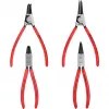Knipex Set pinze per anelli di sicurezza 4 pz. in borsa arrotolabile 19-60mm