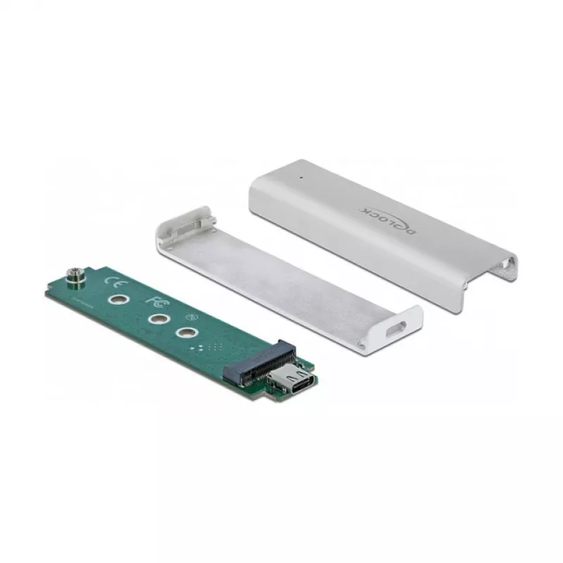Case per SSD DeLOCK 42634 argento M.2