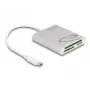 Lettore di schede DeLOCK 91005 USB 3.2 Gen 1 Type-C grigio CF MMC MicroSD